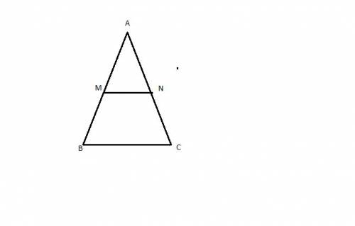 From the statement select the related given statement.  in a triangle a segment joining the midpoint