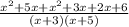 \frac{x^{2}+5x+x^{2}+3x+2x+6}{(x+3)(x+5)}