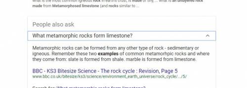 An unlayered metamorphic rock made originally from limestone is