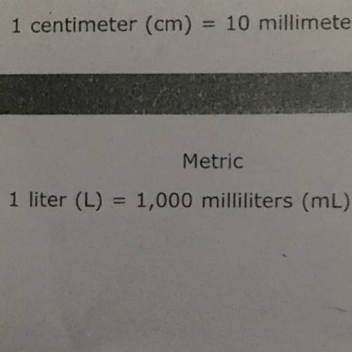 Complete the statement  0.167ml = __ l  this stuff is really confusing me