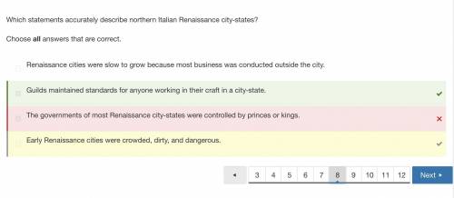 Which statement accurately describe northern italian renaissance city-state  a early renaissance cit