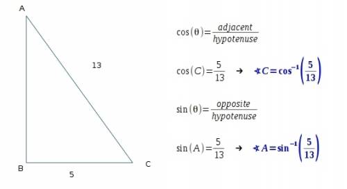 The hypotenuse of right triangle abc, line segment ac, measures 13 cm. the length of line segment bc