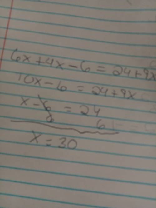 Solve each given equation &  show your work. tell whether it has one solution (something like x=
