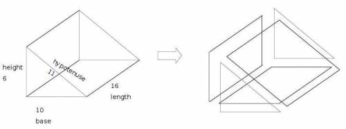 The dimensions of a triangular prism are tripled. how will the changes in the prism’s dimensions aff