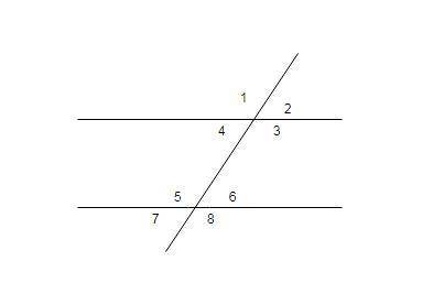 When two parallel lines are cut by a transversal, which angle pairs are supplementary?  alternate ex