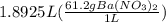 1.8925L(\frac{61.2gBa(NO_3)_2}{1L})