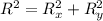 R^2=R^2_x+R^2_y