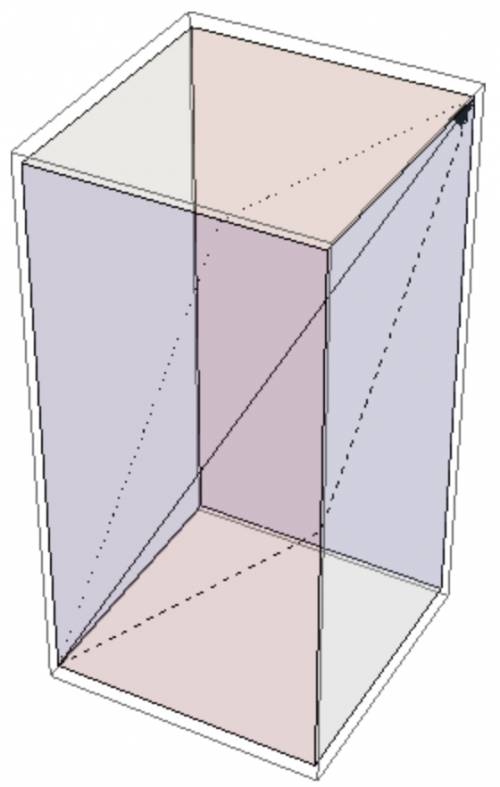 He points a = (2,1,1), and b = (3,2,3) are opposite corners of a solid box whose sides are parallel