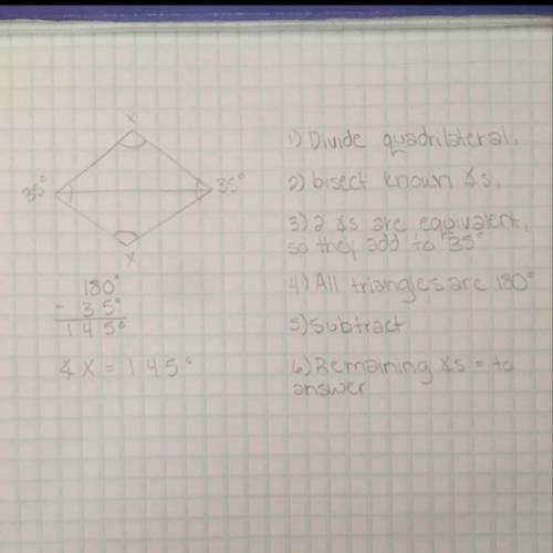 The sum of the measures of the interior angles of the parallelogram is 360° write and solve an equat
