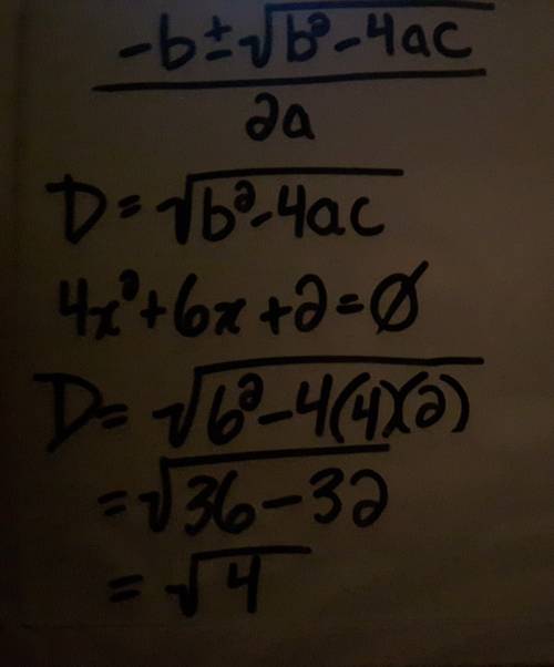 Asap? ?  will mark brainliest decide which part of the quadratic formula tells you whether the quadr