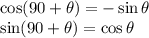\cos(90+\theta)=-\sin\theta\\\sin(90+\theta)=\cos\theta