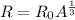 R = R_{0}A^{\frac{1}{3}}