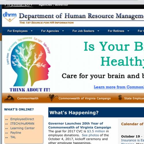 What is the abbreviated version of virginia department of human resource management?