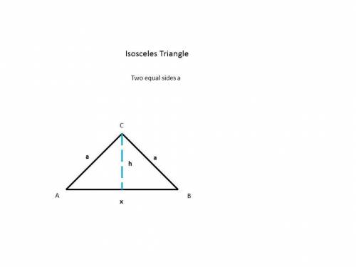 If two equal sides of an isosceles triangle have length a, find the length of the third side that ma