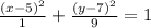 \frac{(x-5)^2}{1}+\frac{(y-7)^2}{9}=1