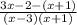\frac{3x-2-(x+1)}{(x-3)(x+1)}