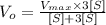 V_{o}= \frac{V_{max}\times 3[S]}{[S]+ 3[S]}