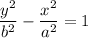 \dfrac{y^2}{b^2}- \dfrac{x^2}{a^2}=1