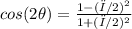 cos(2\theta)= \frac{1-(π/2)^2}{1+(π/2)^2}