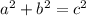 \[ a^2 + b^2 = c^2 \] \end{theorem}