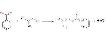 Draw the alcohol needed to form isobutyl benzoate