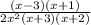 \frac{(x-3)(x+1)}{2x^{2}(x+3)(x+2)}