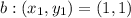 b: (x_1, y_1)=(1,1)