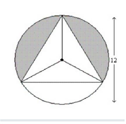 Find the area of the shaded region. round answers to the nearest tenth. assume all inscribed polygon