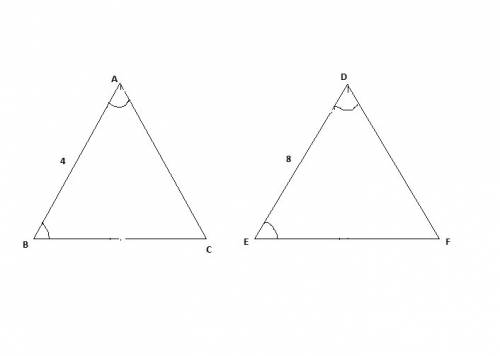 Leon drew triangle abc and triangle def so that angle a is congruent to angle d, andgle b is congrue