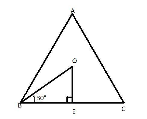The perimeter of equilateral triangle abc is 81√3 centimeters, find the length of the radius and apo
