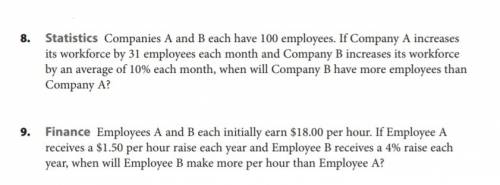 Companies a and b each have 100 employees. if company a increases its workforce by 31 employees each