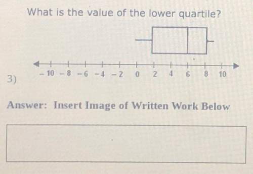 What is the value of the lower quartile?