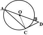 Given: oc = 1/2 od  dc is a tangent line  find: m∠dac