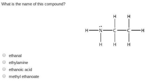 What is the name of this compound?  a. ethanal b. ethylamine c. ethanoic aci