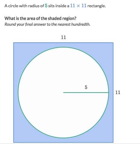 Me find the area of the shaded region . i will give you brainliest and ! 15 pts
