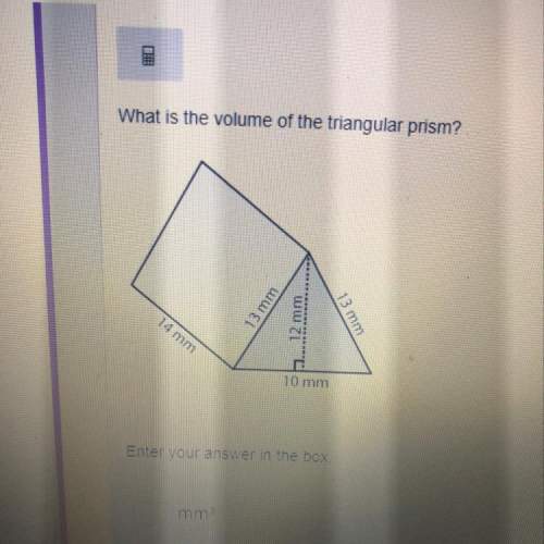 What is the volume of the triangular prism? enter your answer in the box