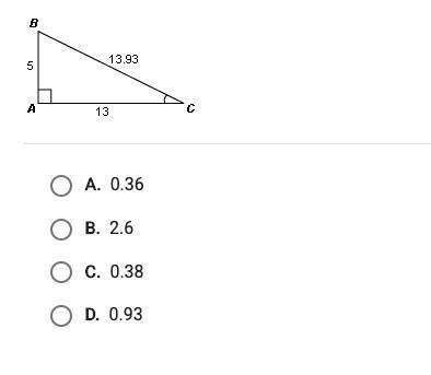 What is the approximate value of tan c?