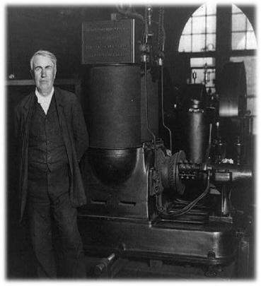 Analyze the photo below and answer the question that follows. the inventor in the photo