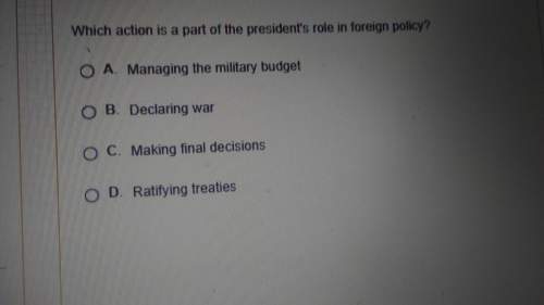 What action is a part if the presudebrs role in foreign policy