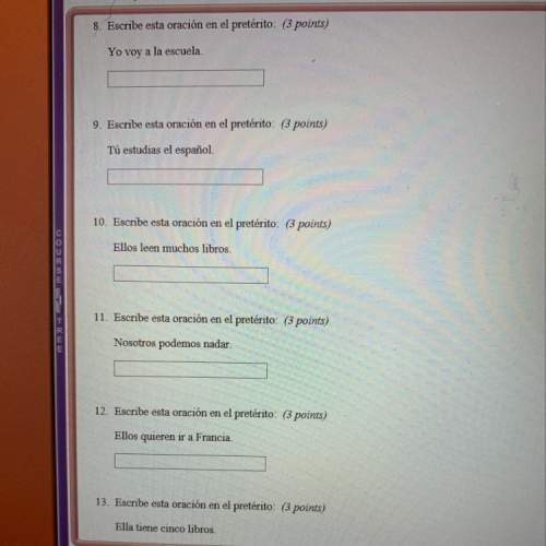 With 8- these are spanish questions asking to write the sentences correctly in preterite form.