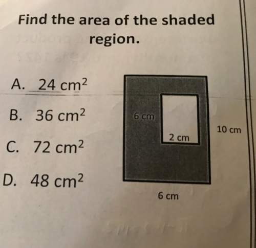 What’s the are of this shaded region?
