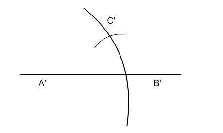 Me  this figure represents a step in a compass-and-straightedge construction. identify t