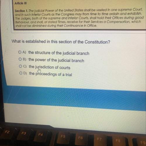 What is established in this section of the constitution ?