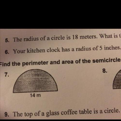 How to find the area and perimeter of semicircle. #7