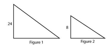 Figure 1 is dilated to get figure 2. what is the scale factor?  enter your a