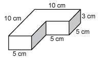 What is the surface area of the figure?  a. 270 cm2 b. 135 cm2