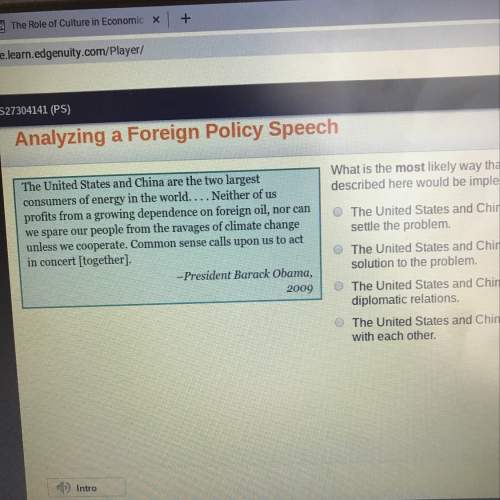 What is the most likely way that the foreign policy described here what would be implemented