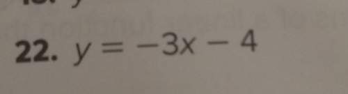 Find four solutions of each functions. write the solutions as ordered pairs. y= -3x -4