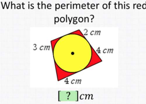 Answer asap details are below what is the perimeter of this red polygon?