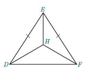 In the figure below, point h is the incenter of def, and m dhf=130. what is the measure of def?